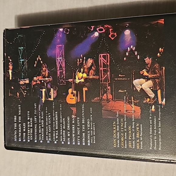 Dokken vhs one live night 1996 vhs tape - Picture 2 of 3